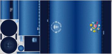 Softshell Panel Swafing by Lycklig Design Dunkelblau ca. 70 cm 